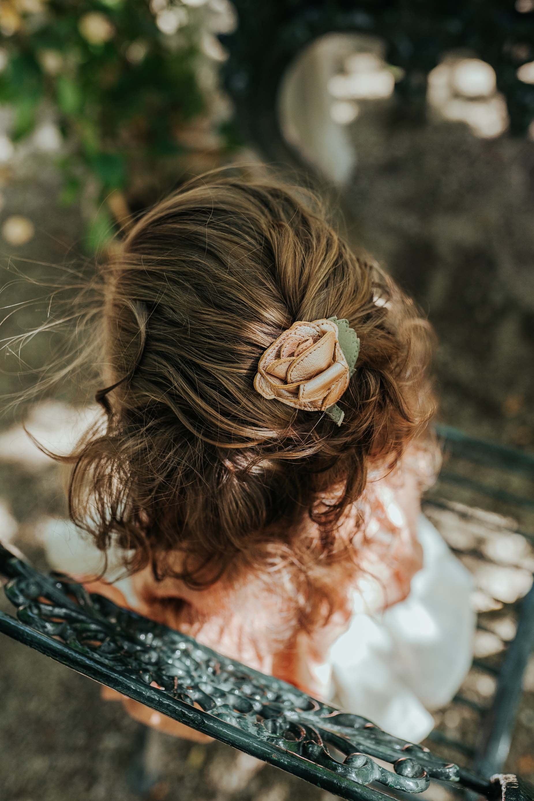 Filoe Clip | Rose | Clay Metallic Leather