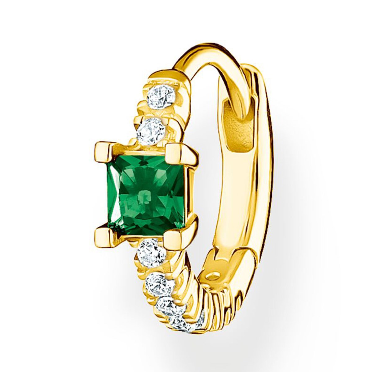 Créole unique Thomas Sabo argent doré oxydes