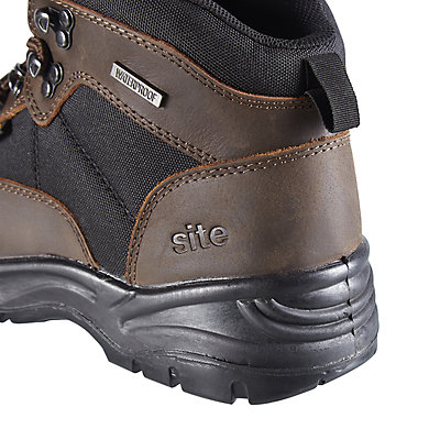 Chaussures de sécurité hautes Onyx imperméables marron Site taille 40