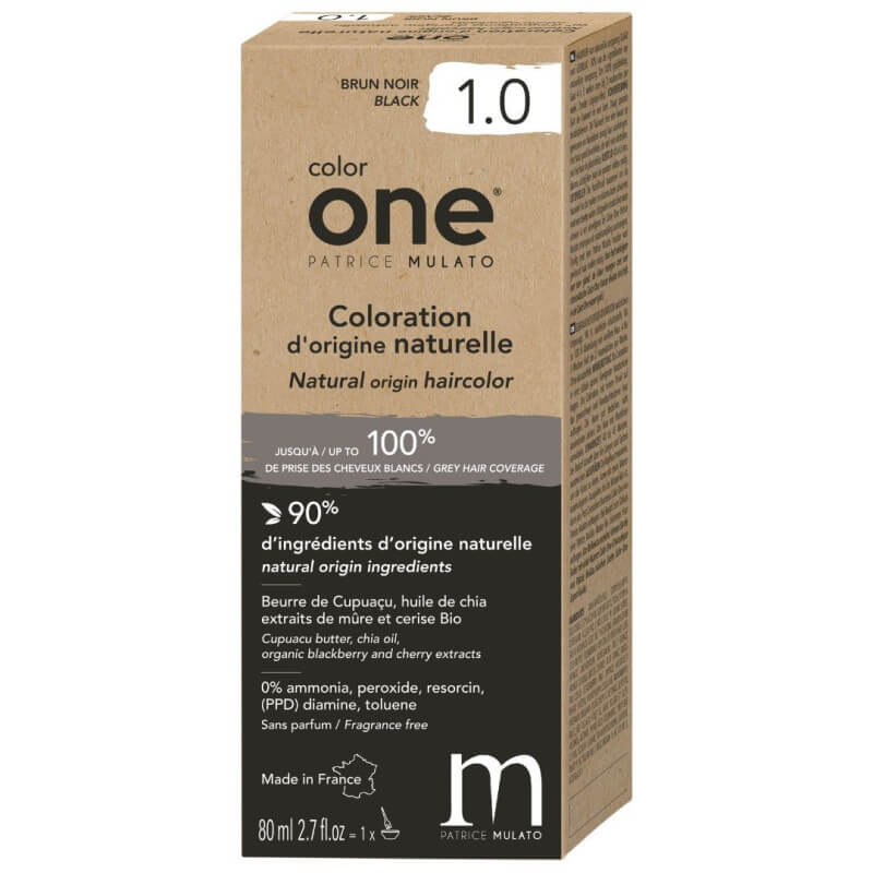 Coloration Color One 1.0 brun noir Patrice Mulato 80ML