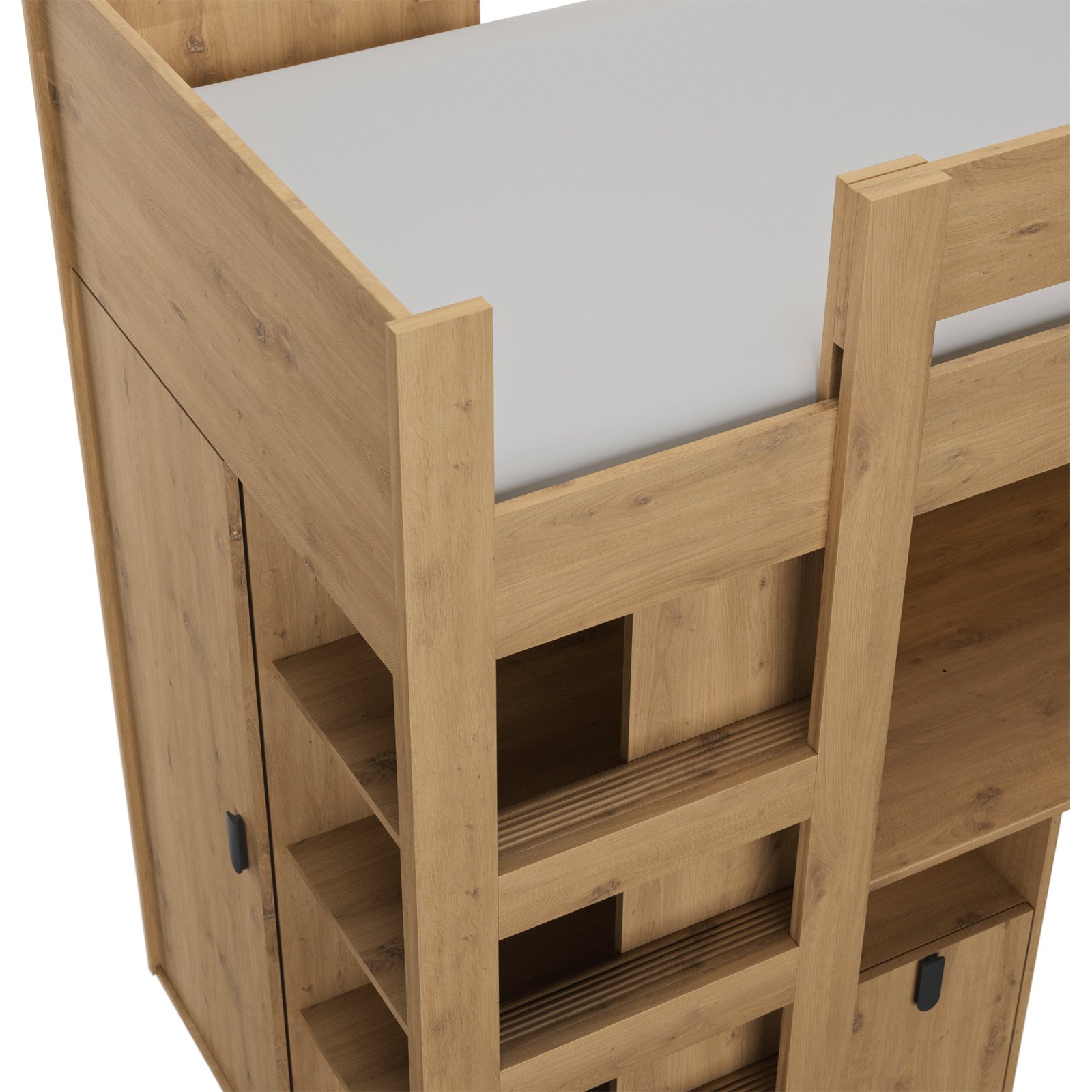 Hochbett Lugano Eiche Artisan 90 x 200 cm