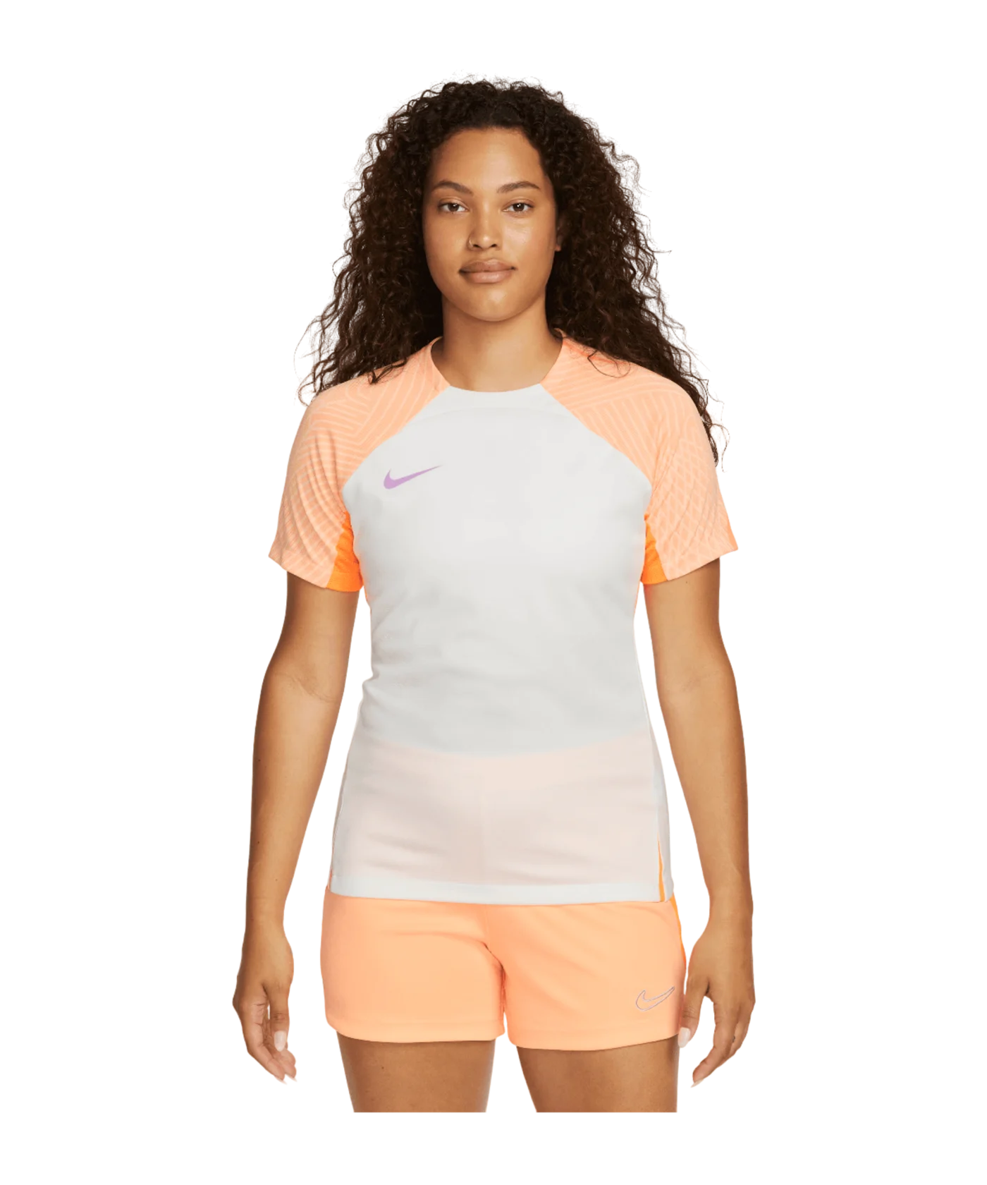 Nike Strike T-Shirt Damen Beige Orange Lila F133