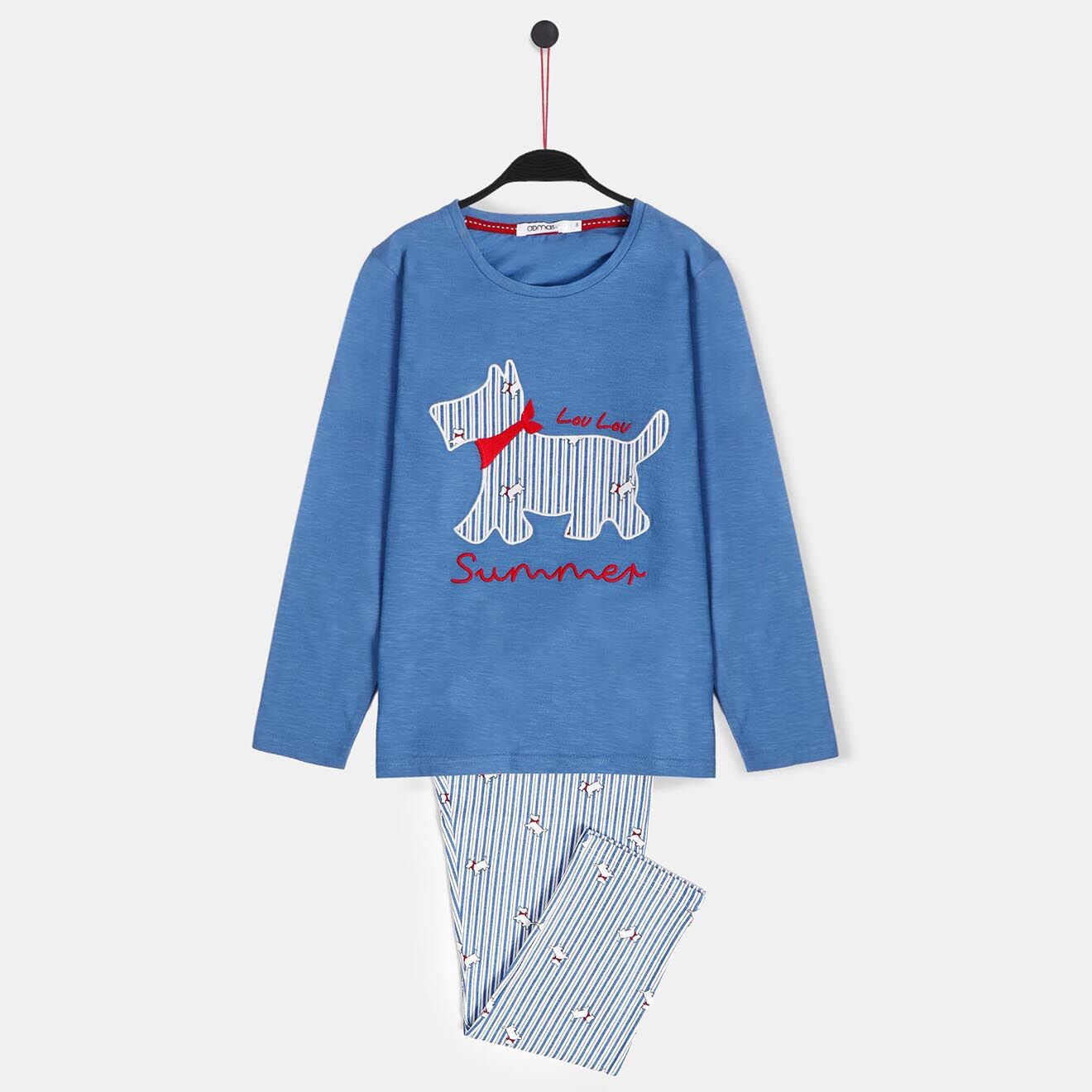 Admas Pyjama Lou Lou summer haut manches longues & Pantalon bleu