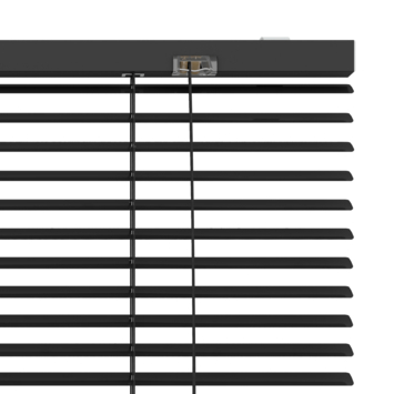 GAMMA aluminum jaloezie 25 mm mat zwart (kleurnr. 320) 60x130 cm (bxh)