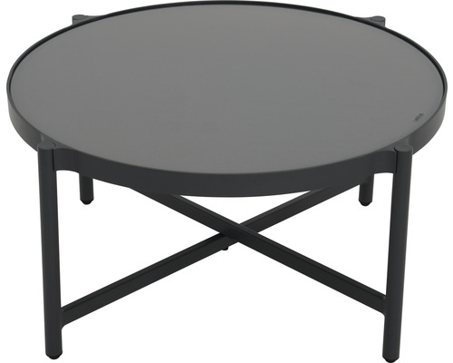 Garden Place 4-zits loungeset bestaande uit: 2 tafels, 2 fauteuils, bank, metaalgrijs