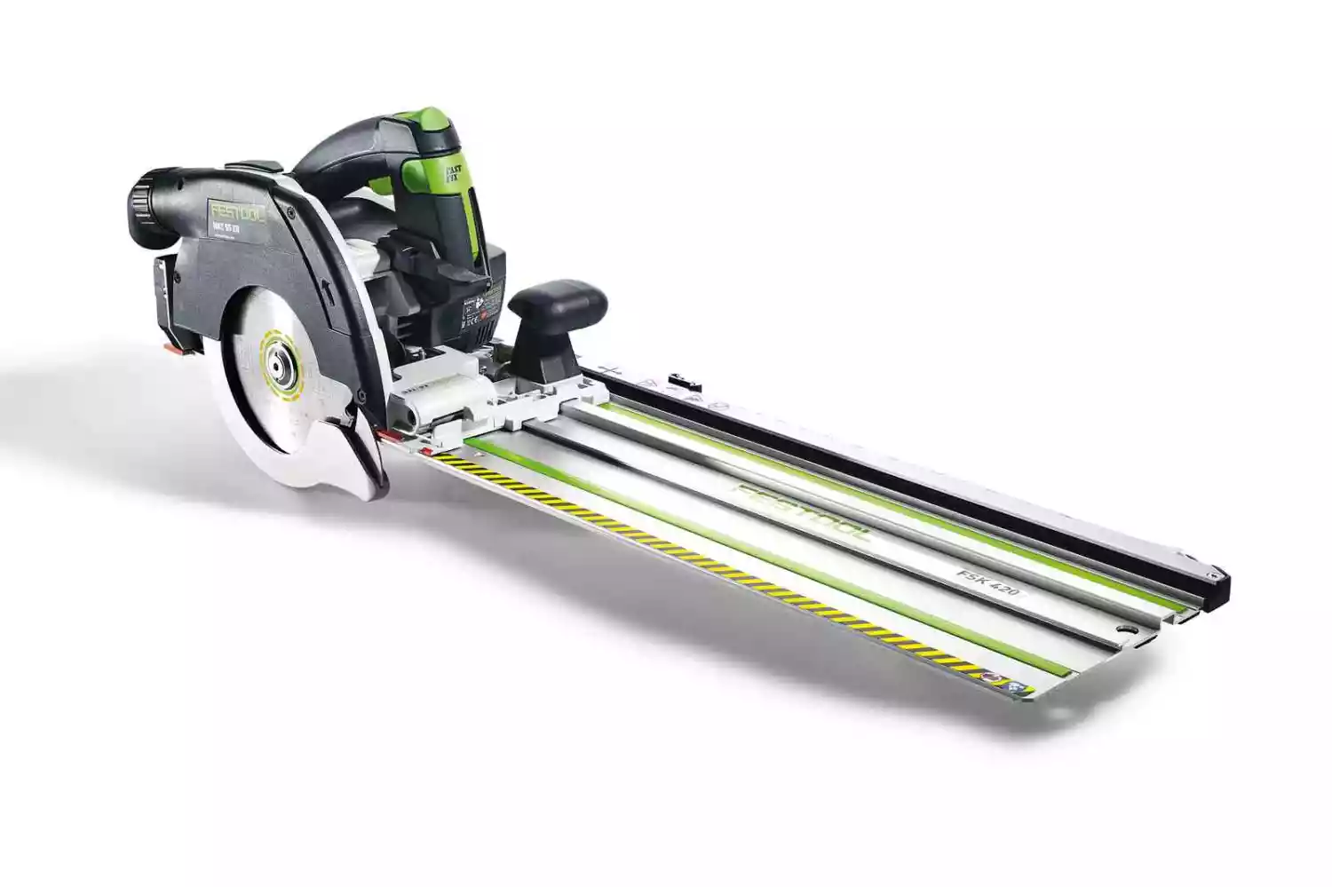 Festool HKC 55 5,0 EBI-Plus-SCA 18V Li-Ion accu pendelkapzaag set (2x 5,0Ah) in systainer - 160mm