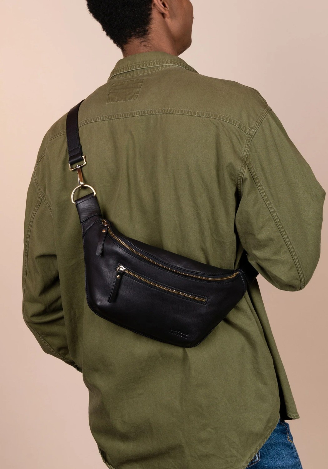 O My Bag Hip Bag Drew Bum Bag Soft Grain Leather Black