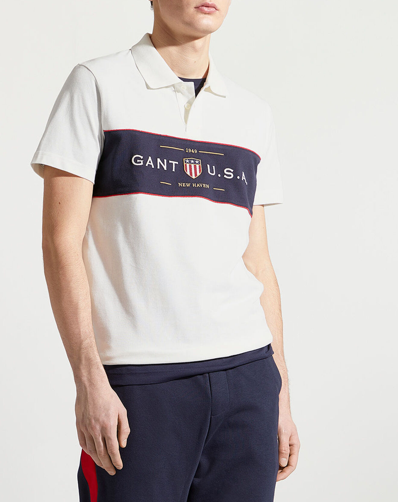 Gant Polo Regular Fit bande blanc