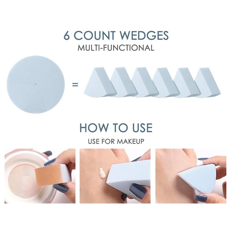 FOCALLURE - Match Max Make Up Sponge - 6 stuks wigjes