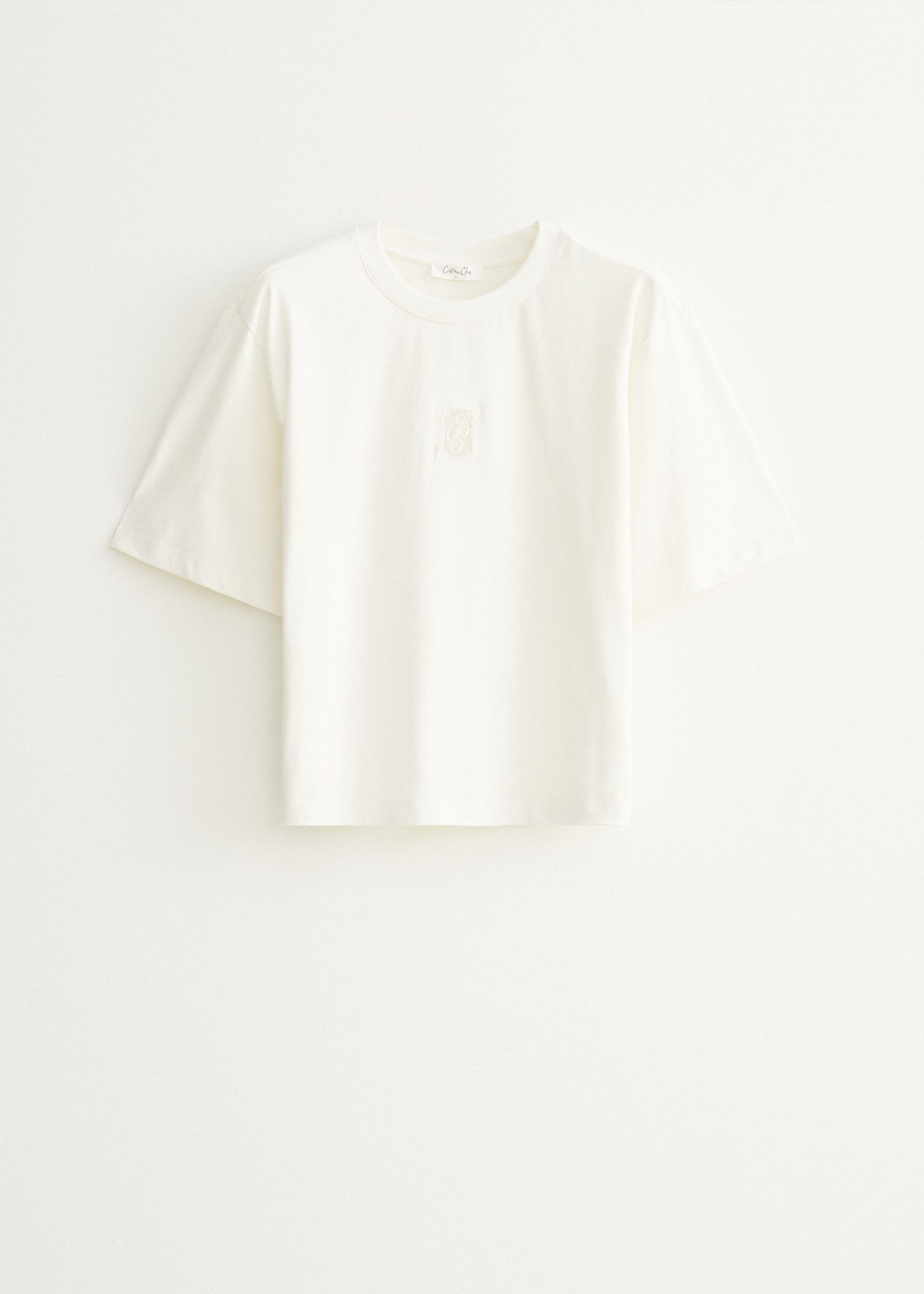 T-shirt met borduursel
