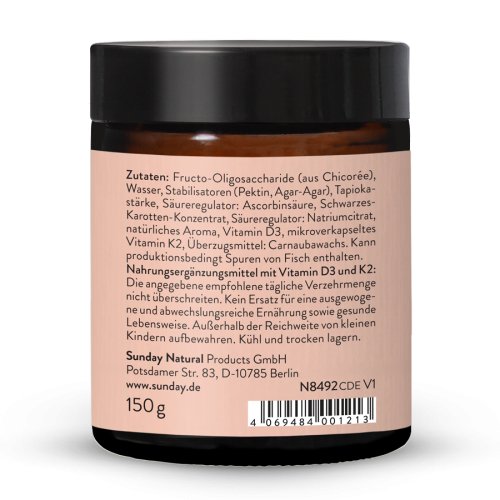 Sunday Natural Products  Vitamin D3+K2 MK7 Gummies
