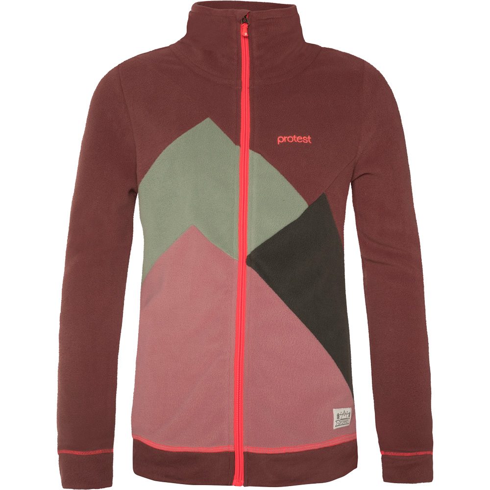 Protest Annelotte Fleece Jacke Kinder pink tulip