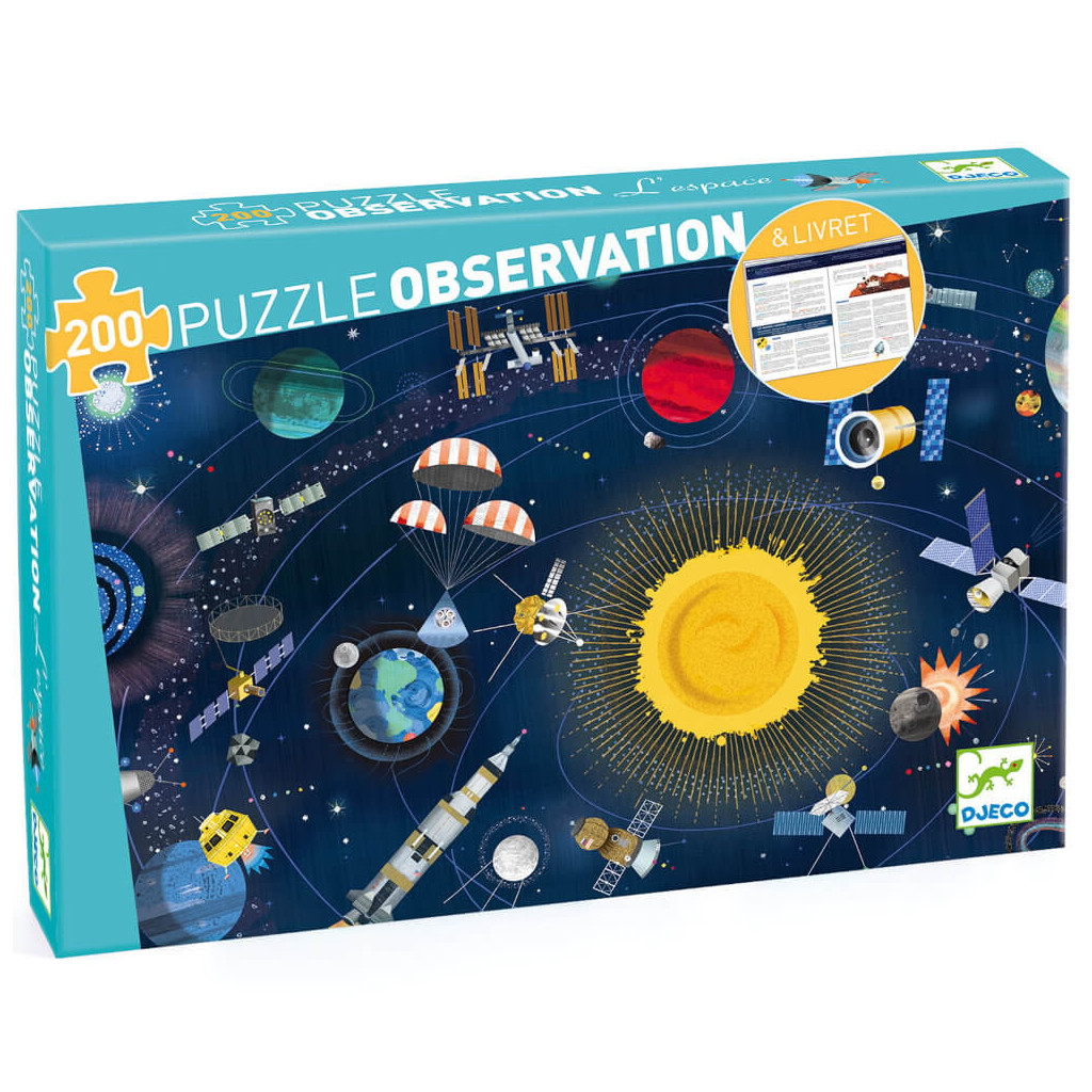 Puzzle Observation - Espace (+ livret) - 200 Pièces