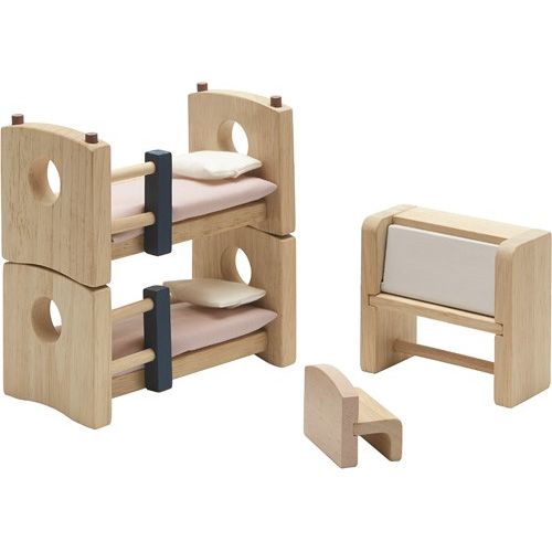 Plan toys poppenhuis kinderkamer - orchard