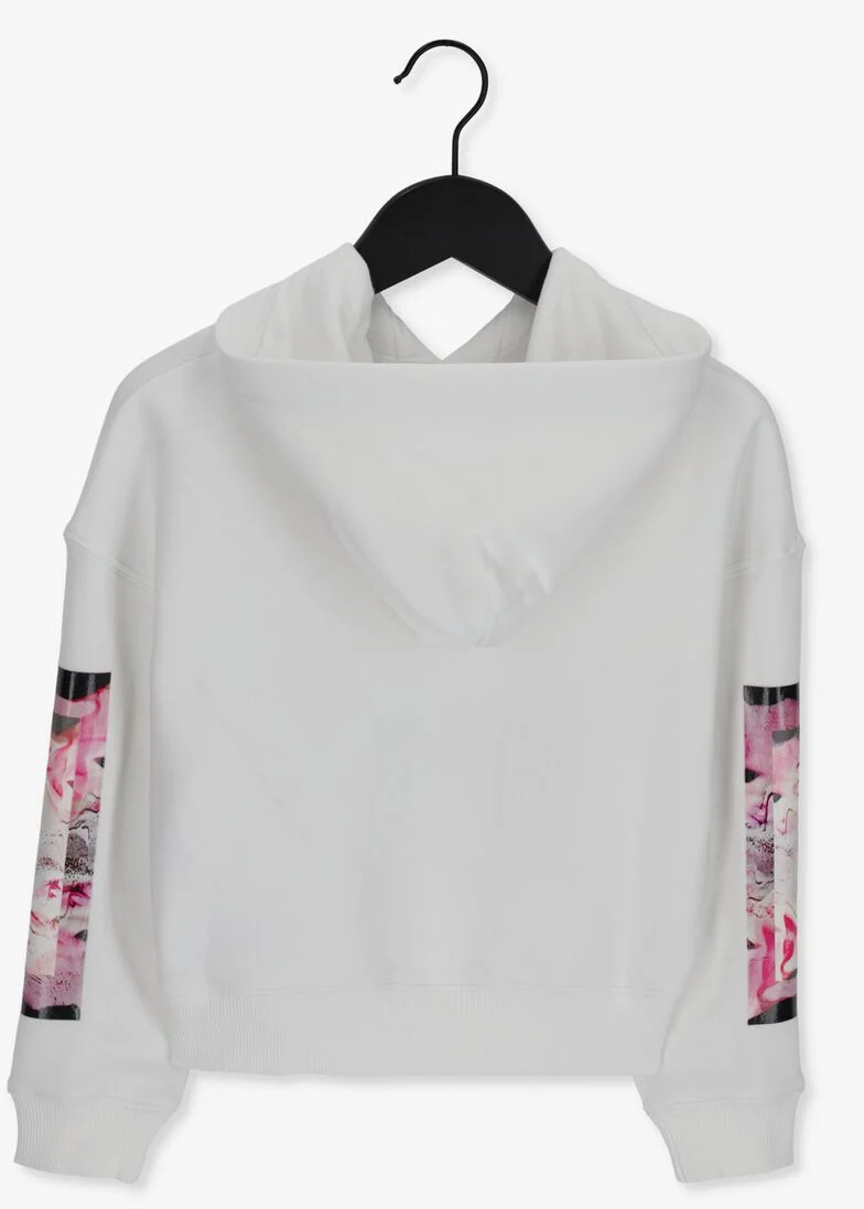 CALVIN KLEIN witte calvin klein trui polaroid sleeve print hoodie