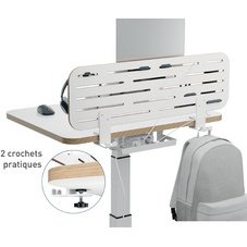 Panneau organiseur de bureau, grand, blanc