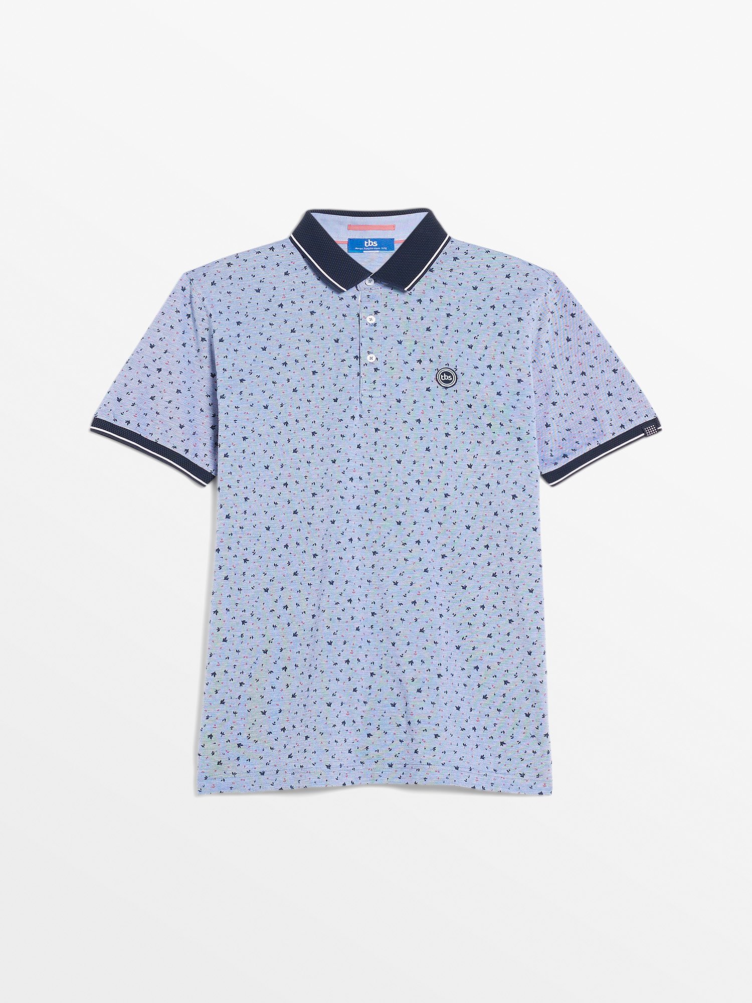 Polo Homme A Motif Marine