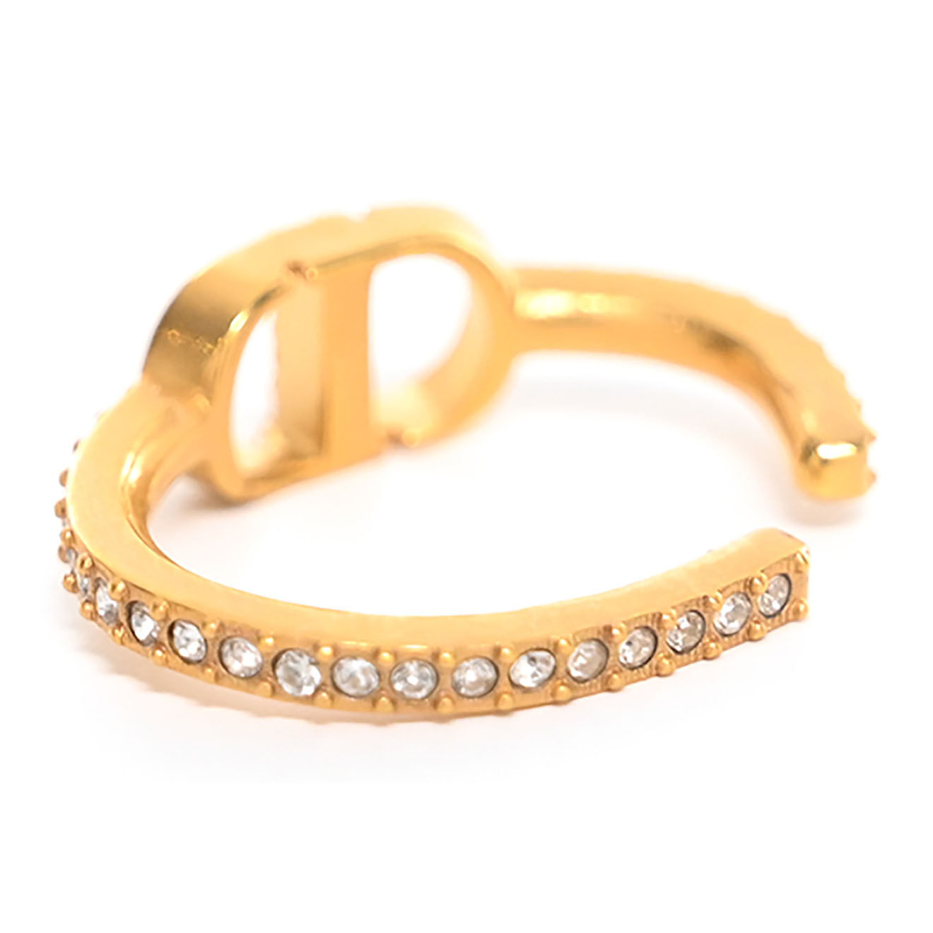 Dior Bijou d'oreille en Métal & Strass doré - Neuf avec étiquette