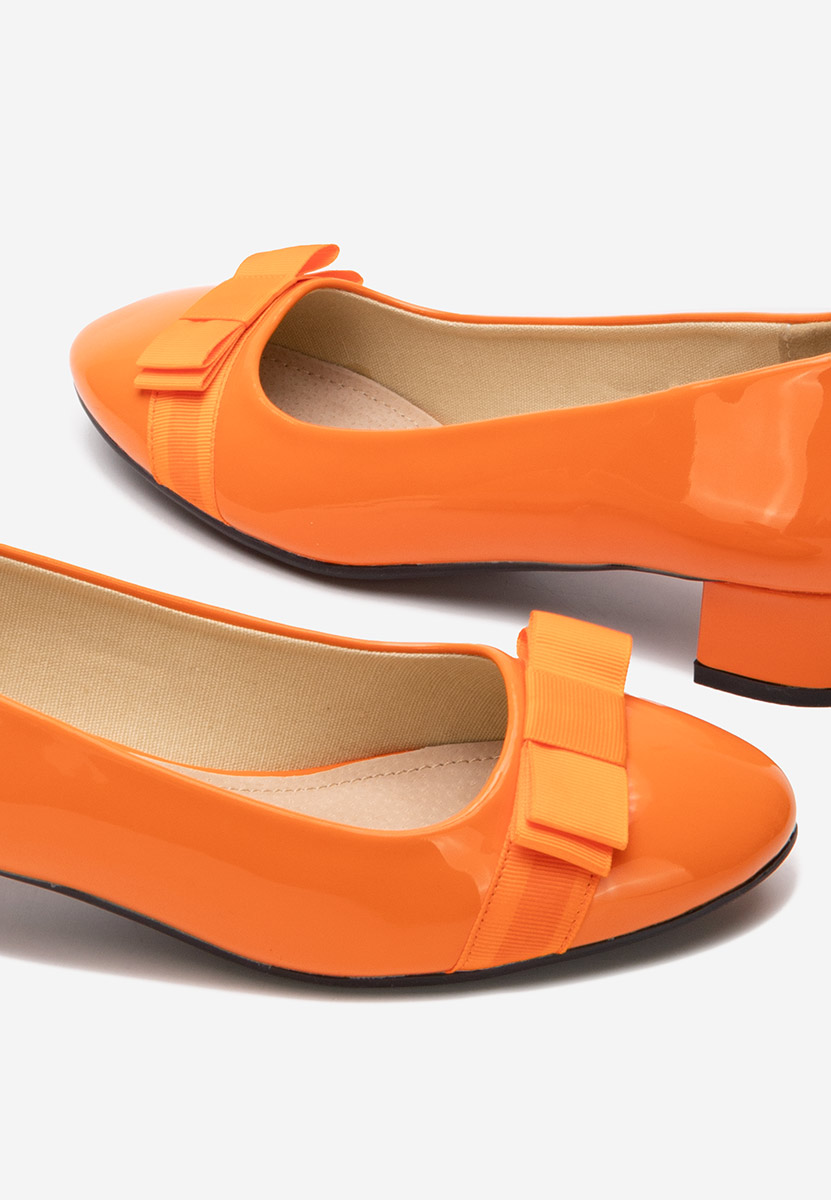 Chaussures à petit talon orange Jacki V4