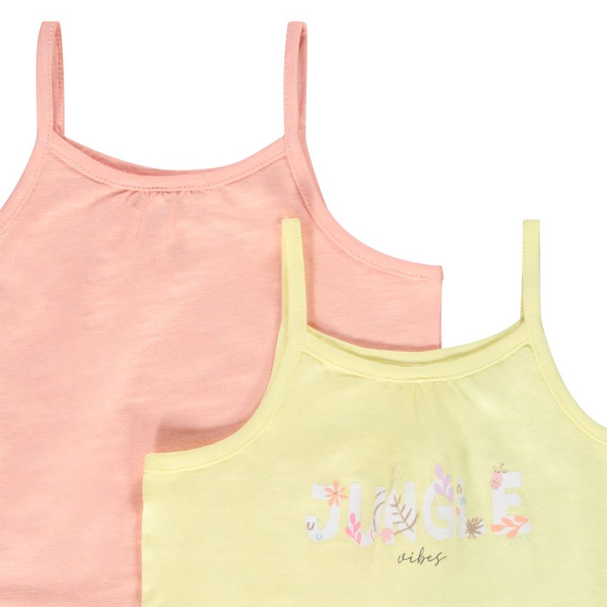 Lot de 5 débardeurs en jersey pour bébé fille - Blanc
