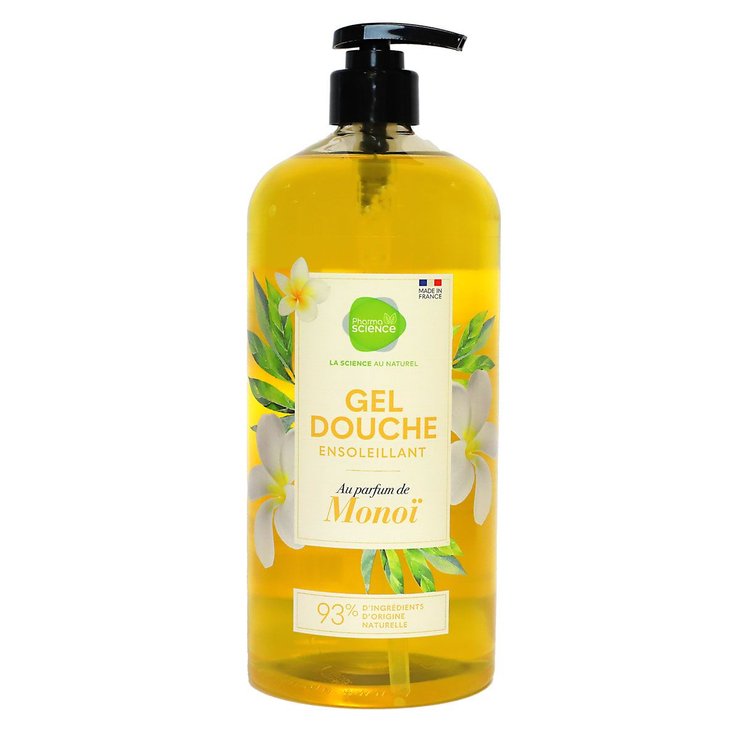 Gel douche ensoleillant parfum monoï 1 litre