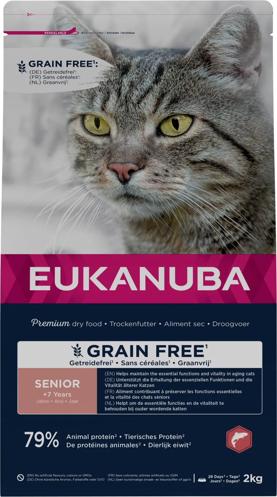 Eukanuba Euk Cat Senior Grainfree Salmon 2 kg