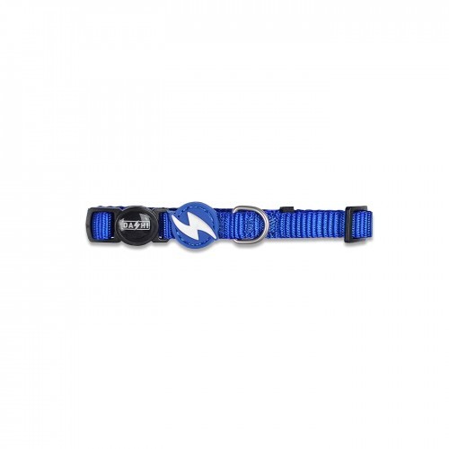 Coleira de nylon azul para gatos
