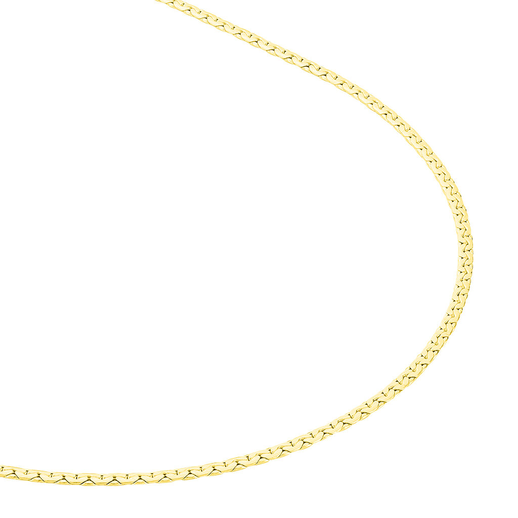 Collier Ivy Maille Haricot Or Jaune