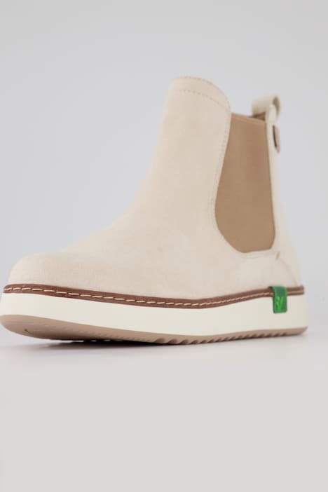 Jana Chelsea-Boots, Veloursoptik, vegan, Weite H