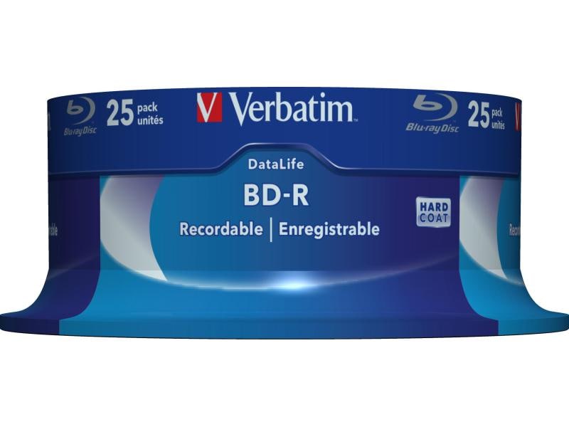 Verbatim BD-R 25 GB, Spindel (25 Stück) 25er-Spindel BD-R-Medien