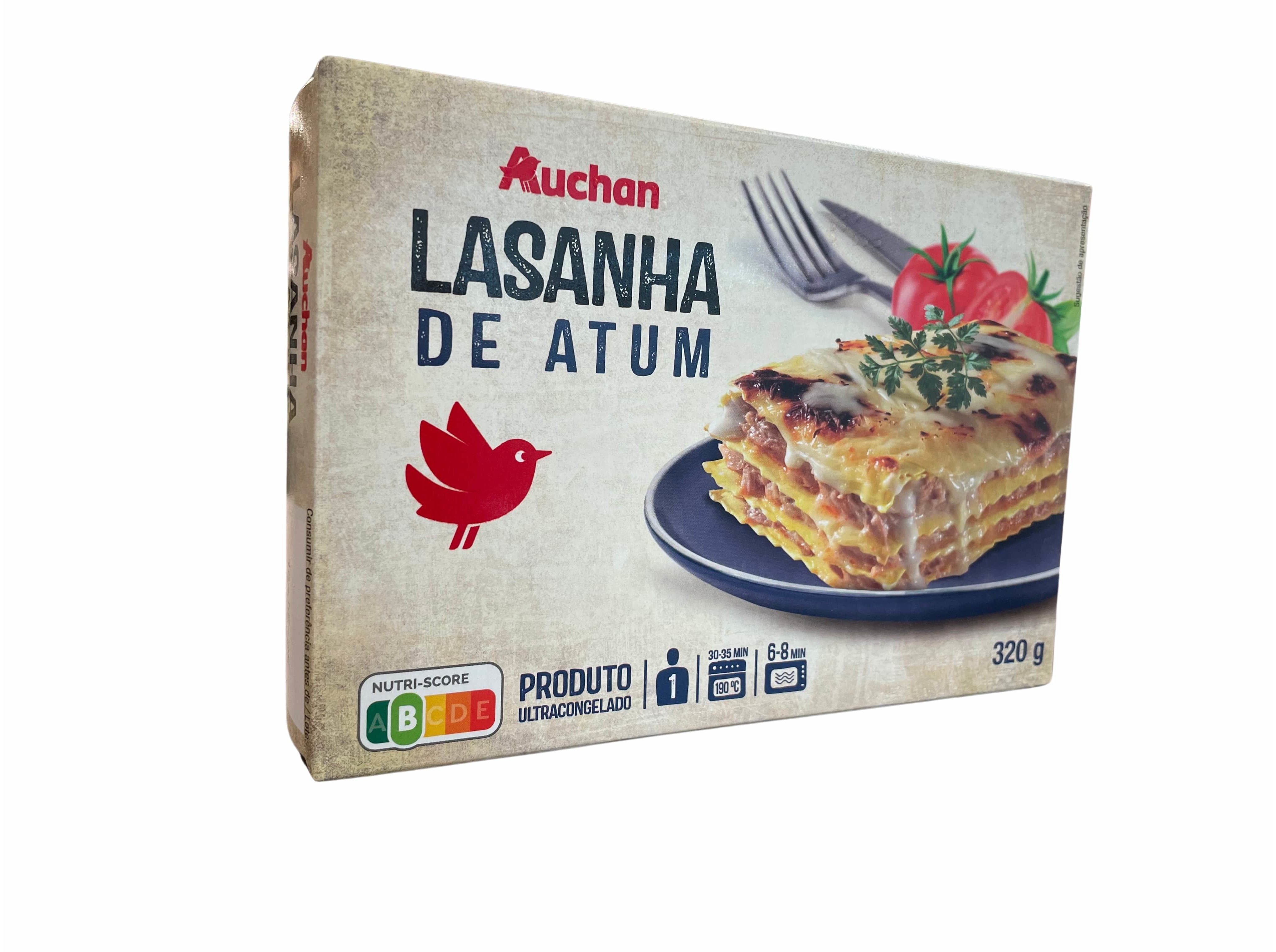 LASANHA AUCHAN ATUM 320G
