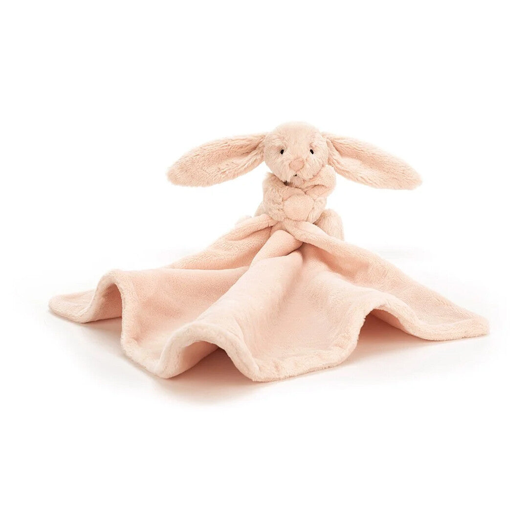Jellycat knuffeldoek bashful blush konijn - 34 cm