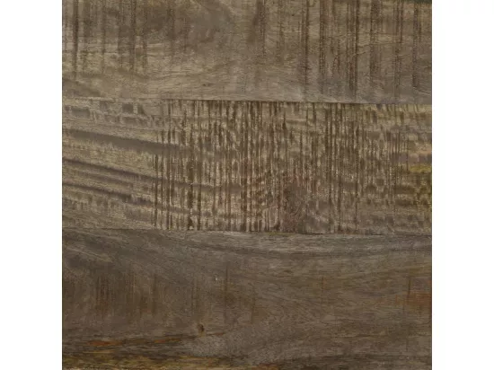 Buffet gris clair 60x33,5x75 cm bois de manguier massif