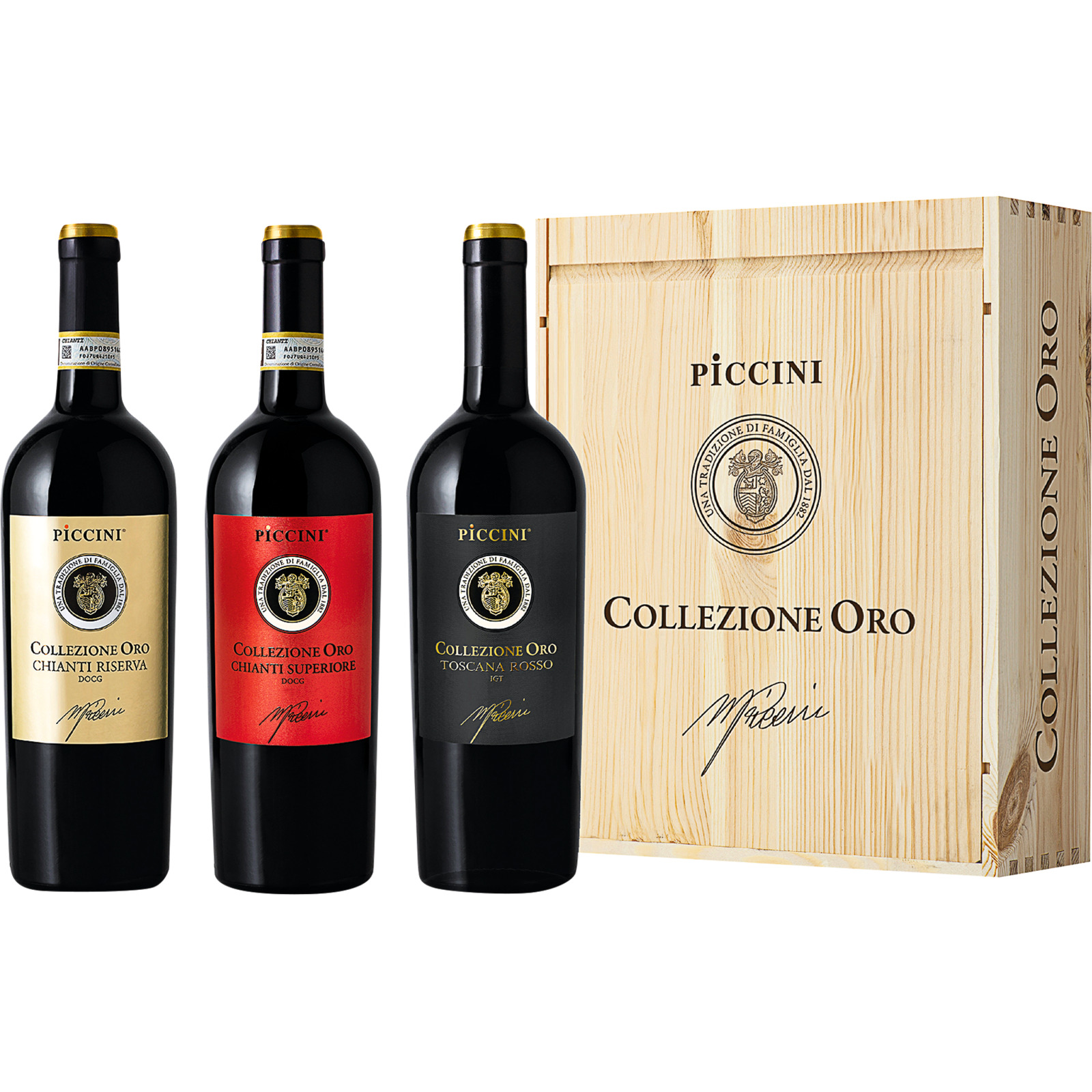 Piccini Collezione Oro 3 x 75 cl