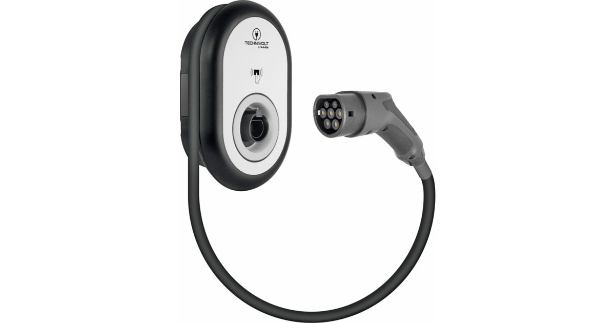 TechniSatTECHNIVOLT 101                11 KW laadpaal  (Zwart/wit, 11 kW, 5 m kabel, RFID)