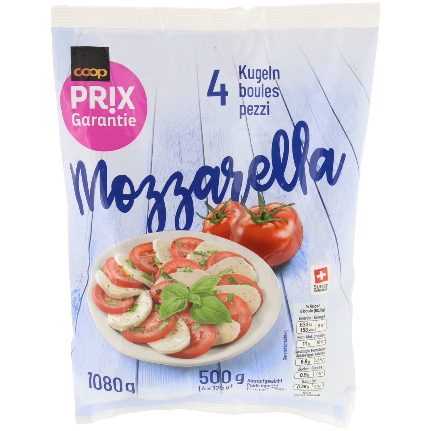 Prix Garantie Mozzarella 4x125g