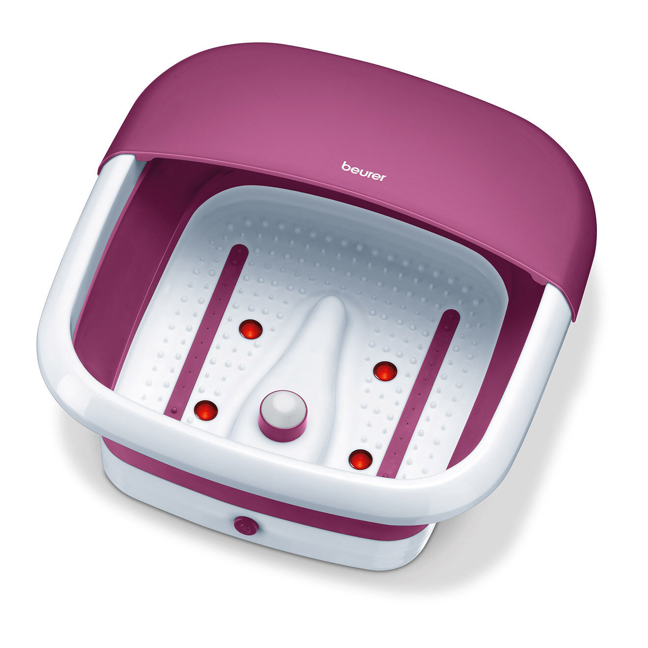 Beurer Balnéothérapie pieds rétractable fuchsia/blanc - 60 W
