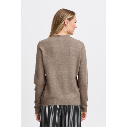 Fransa Ellis Cardigan, Walnut Melange, XXL