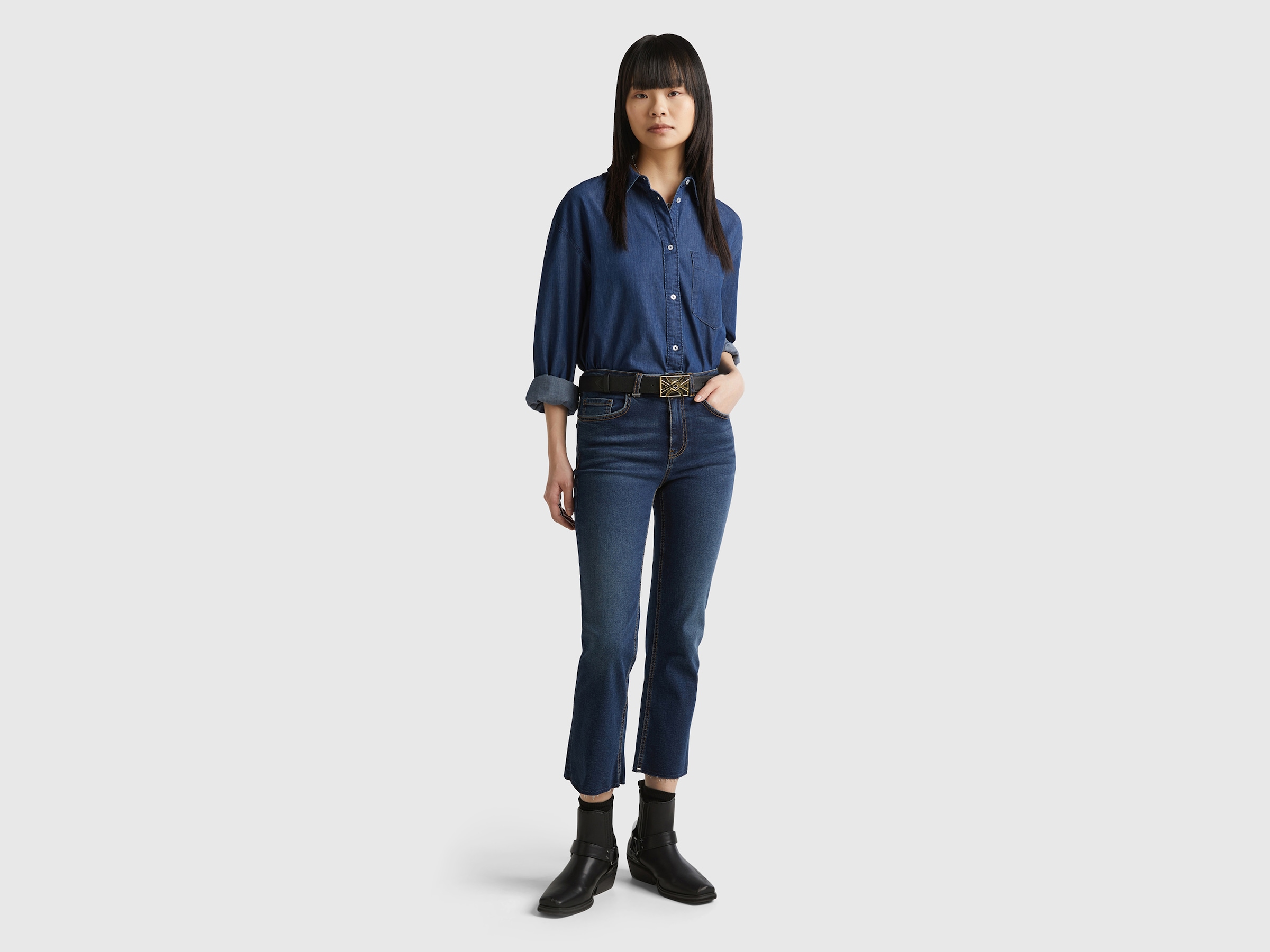United Colors of Benetton Weite Jeans , mit geradem Bein