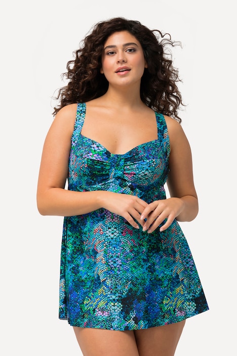 Badekleid, Schlange, Softcups, verstellbare Träger
