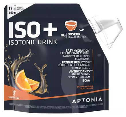 Boisson isotonique Decathlon Nutrition Poudre Iso  Orange 650g