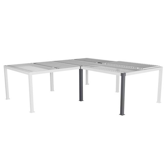 Kit de 2 poteaux d'angle pour pergola bioclimatique MAJAÉ Graphite