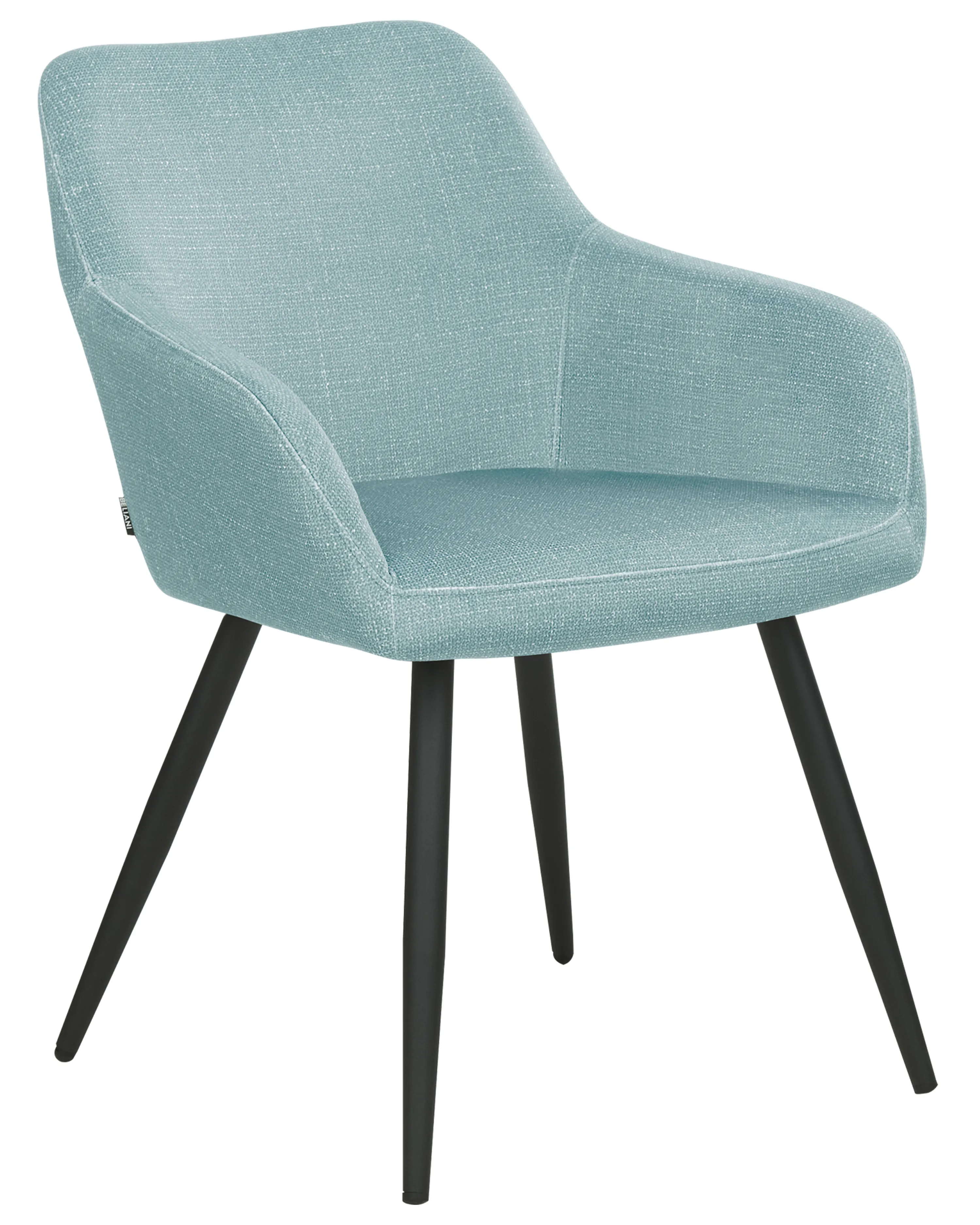 Set van 2 eetkamerstoelen CASMALIA Fluweel Lichtblauw