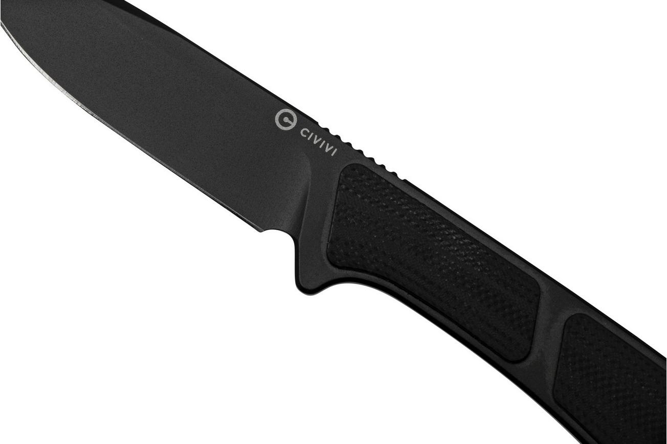Civivi Mini Elementum Fixed Blade C23010-1 Black G10, nekmes