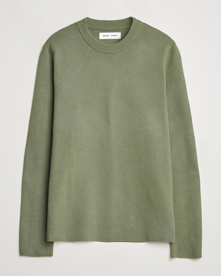 Samsøe Samsøe Niklas Crew Neck Sweater Four Leaf Clover