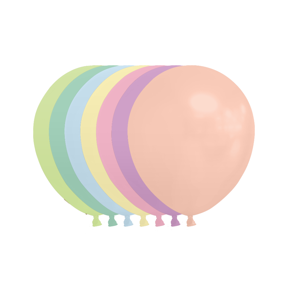 Gekleurde Ballonnen Pastel 13cm 100st