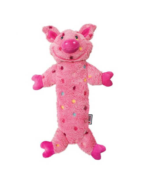 Kong Low Stuff Speckles Pig - Hondenspeelgoed - 40 cm Large