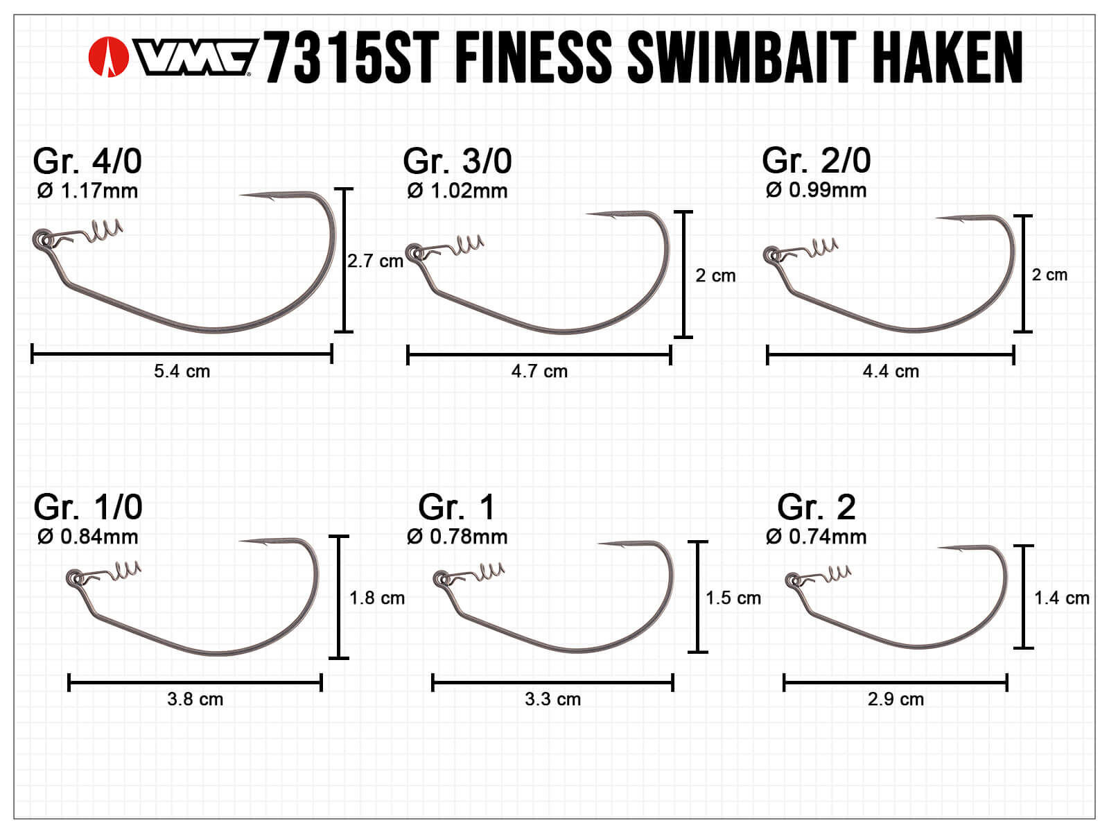 VMC Finess Swimbait Haken Gr. 3/0