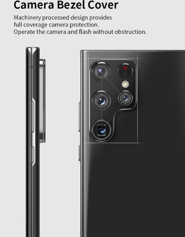 Objektivbeskyttelse til Samsung S22 Plus Sort