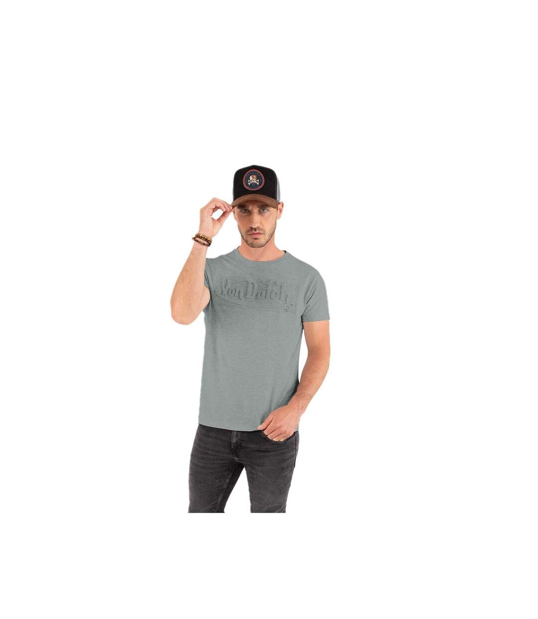 T-shirt col V homme en coton Boss